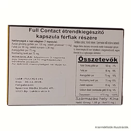 FULL CONTACT potencianövelő - 4 db kapszula