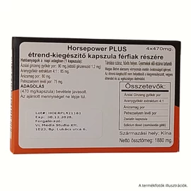 HORSEPOWER PLUS potencianövelő - 4 db kapszula
