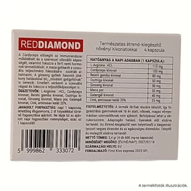 RED DIAMOND potencianövelő - 4 db kapszula