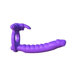 Silicone Double Penetrator Rabbit Purple