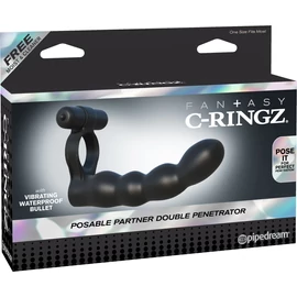 Posable Partner Double Penetrator  Black