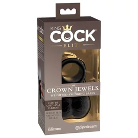 / King Cock Elite Crown Jewels - herefeltét műpéniszhez (fekete)
