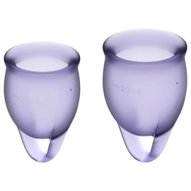 Satisfyer Feel Confident - menstruációs kehely szett (lila)