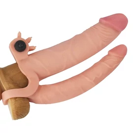 Add 1&quot; Vibrating Double Penis Sleeve