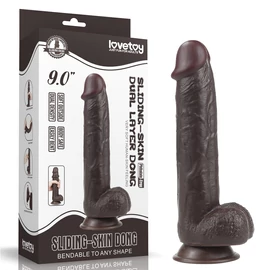 9,0'' Sliding Skin Dual Layer Dong Brown