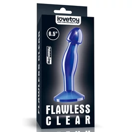 Flawless Clear Prostate Plug 6.5&#039;&#039; Blue