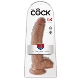 9&quot; Cock with Balls  Tan