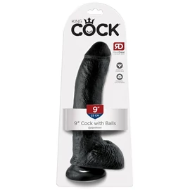 9&quot; Cock with Balls  Black