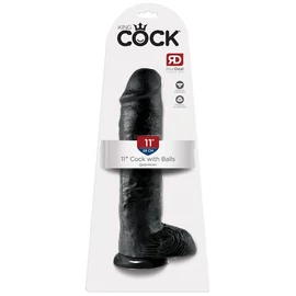 11" Cock with Balls Black