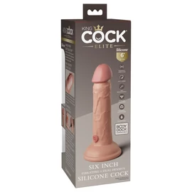 6&quot; Dual Density Vibrating Silicone Cock  Light
