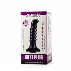 X-Men 10&quot; Extra Girthy Butt Plug Black IV