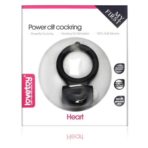 Power Clit Cockring Black 1