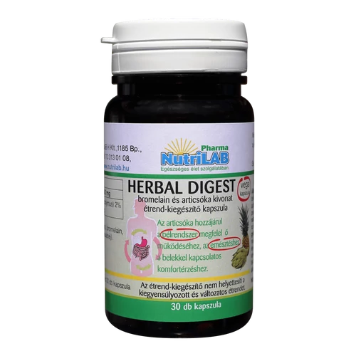 NutriLAB Herbal Digest vega kapszula 30X