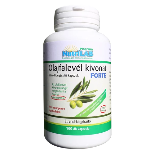 NutriLAB Olajfalevél kivonat  Forte 500 mg vega 100x