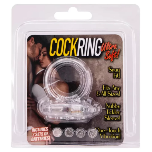 Cockring Silicone Vibrating Clear