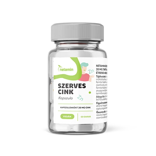 Netamin Szerves Cink 20 mg - 60 db tabletta