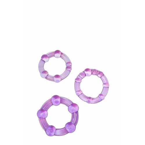 Stay Hard Beaded Cockrings Blue