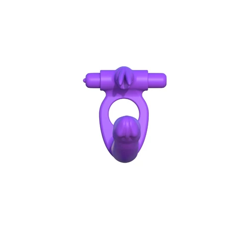 Silicone Double Penetrator Rabbit Purple