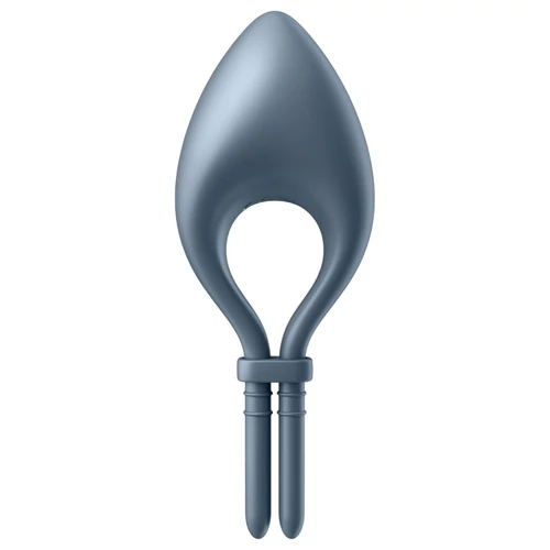 Satisfyer Bullseye - okos vibrációs péniszgyűrű (szürke)