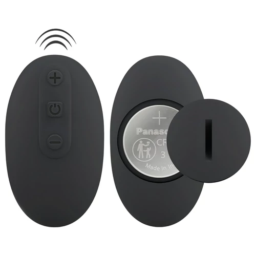 Black Velvet Double F - felcsatolható anál vibrátor (fekete)