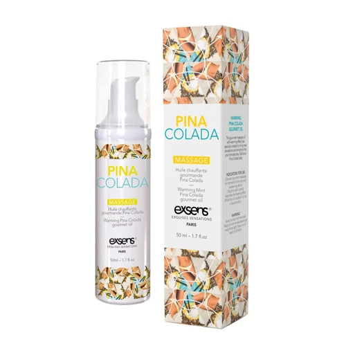 Warming gourmet massage  oil PINA COLADA 50ml
