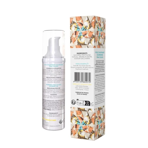 Warming gourmet massage  oil PINA COLADA 50ml