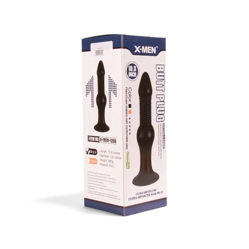 X-MEN 10.8 inch Butt Plug Black