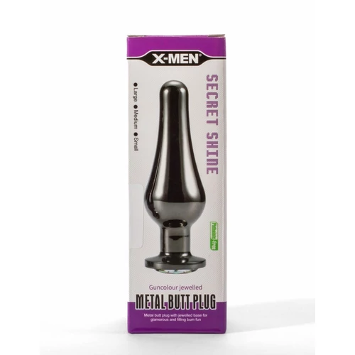X-Men Secret Shine Gun Colour Jewelled Metal Butt Plug M