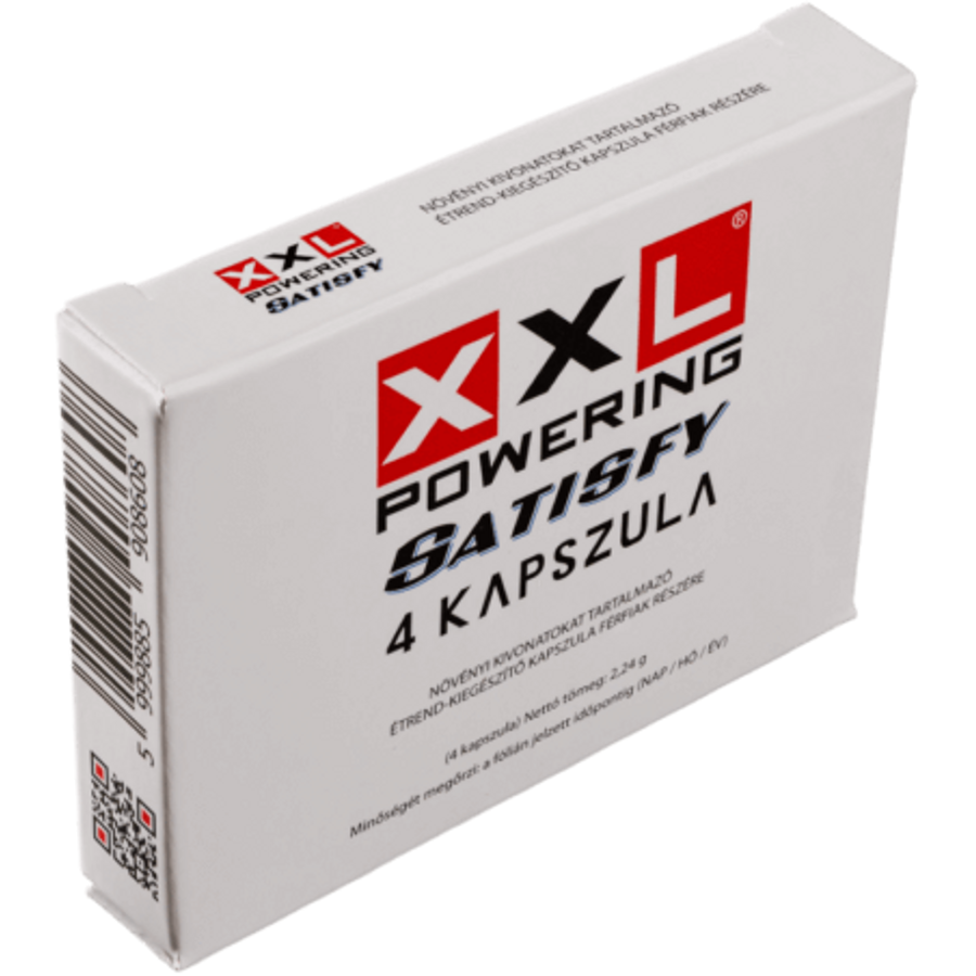 XXL POWERING SATISFY potencianövelő - 4 db kapszula XXL POWERING SATISFY potencianövelő - 4 db kapszula