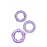 Stay Hard Beaded Cockrings Purple