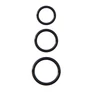 Silicone 3-Ring Stamina Set Black