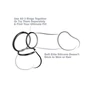 Silicone 3-Ring Stamina Set Black