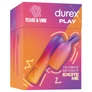 Durex Tease & Vibe - rúdvibrátor nyuszis csiklóizgatóval (pink)