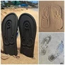 Flip-flop papucs - fütyi talppal - fekete