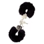 Metal Handcuff With Plush Black
