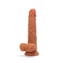 XMEN 7.6 inch Double Layer Silicon Dildo Brown