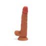 XMEN 7.6 inch Double Layer Silicon Dildo Brown
