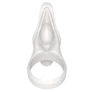 Power Clit Silicone Cockring White