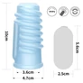Vibrating Spiral Knights Ring Blue