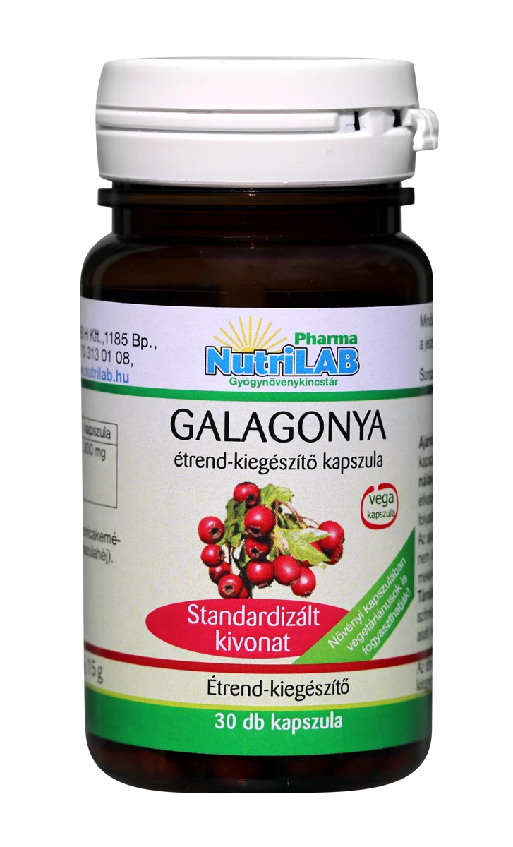 NutriLAB Galagonya vega kapszula 30X