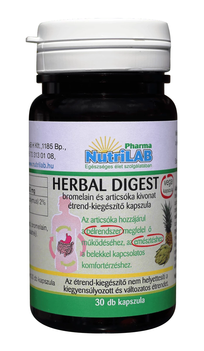 NutriLAB Herbal Digest vega kapszula 30X