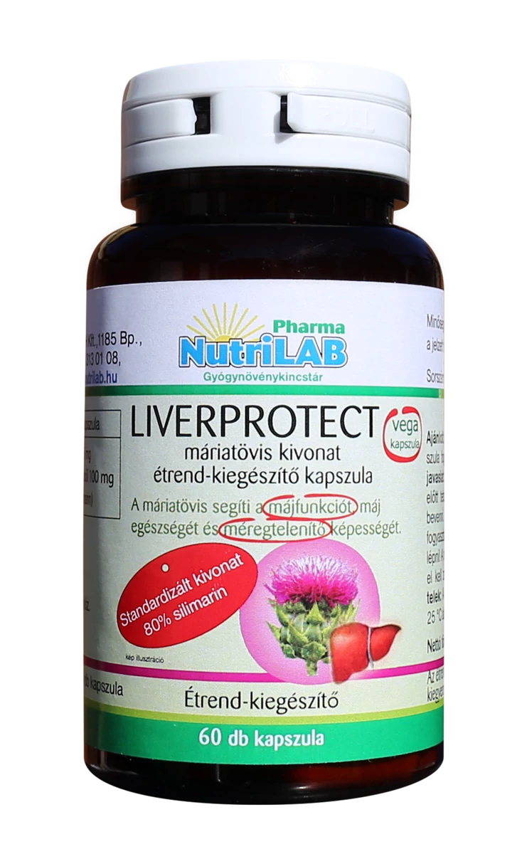 NutriLAB Liverprotect máriatövis kivonat vega kapszula 60x