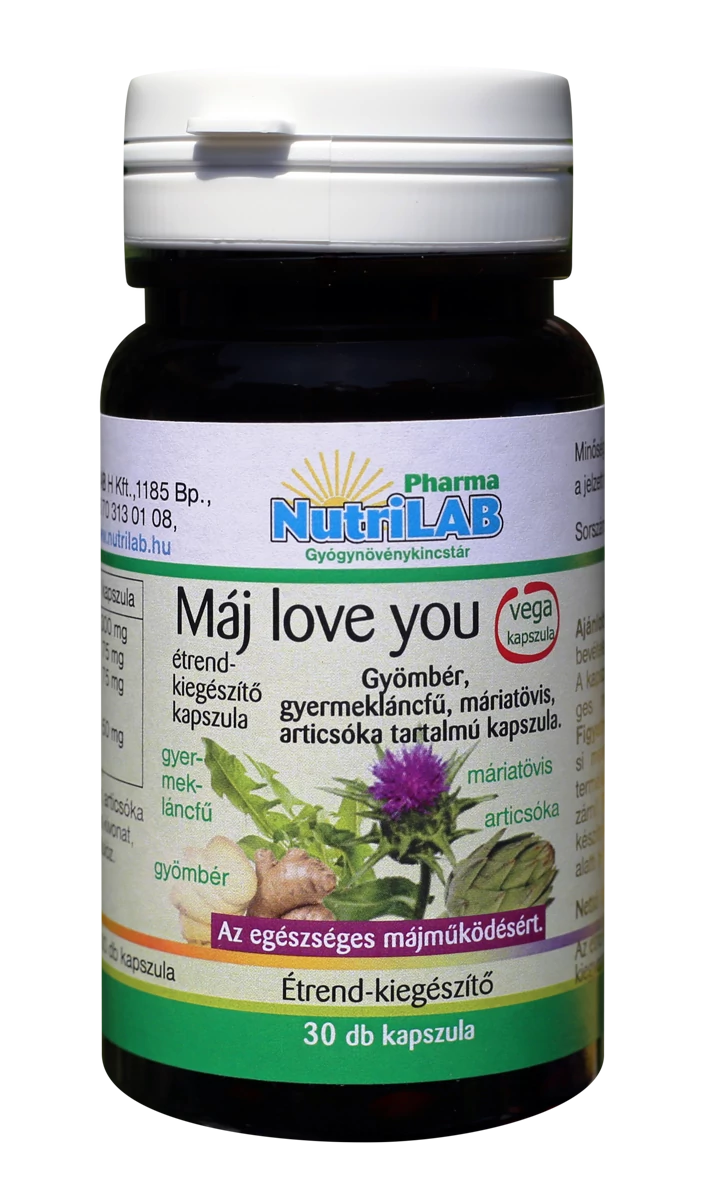 NutriLAB Máj love you vega kapszula 30x