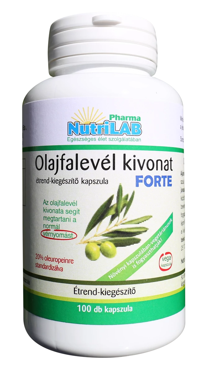 NutriLAB Olajfalevél kivonat  Forte 500 mg vega 100x