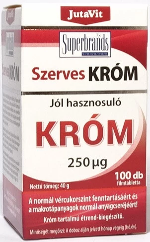 JutaVit Szerves Króm tabletta 100 db