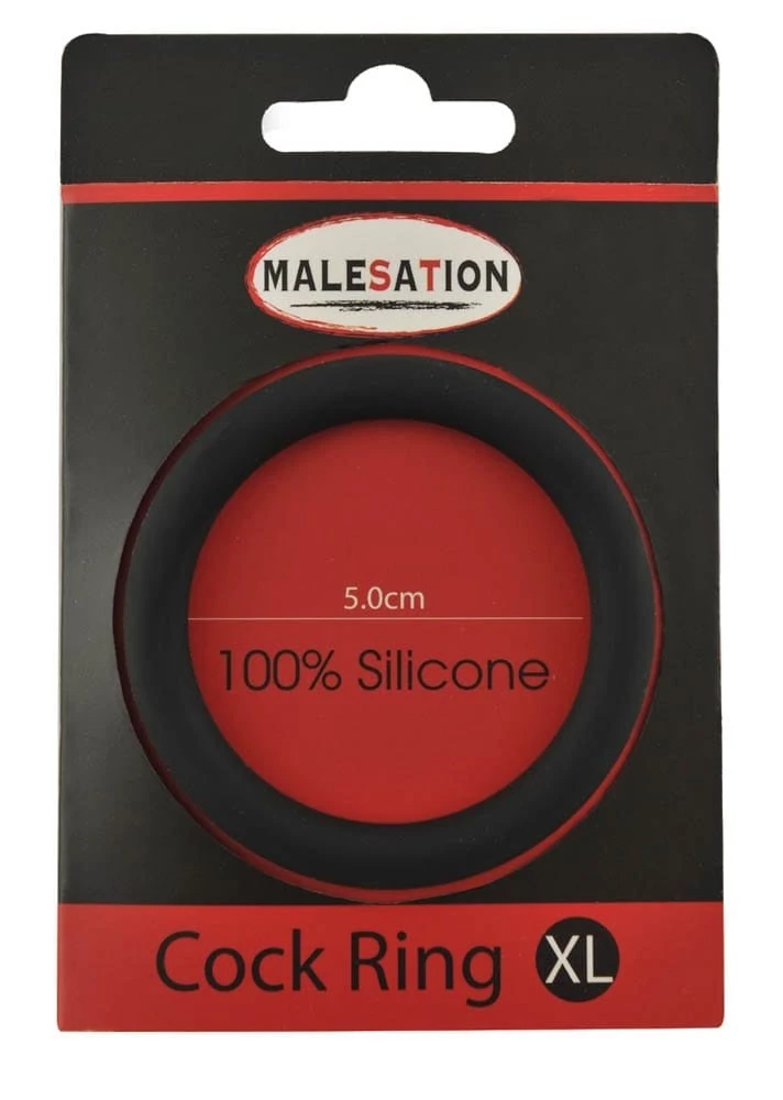 Malesation Silicone Cock Ring Black XL